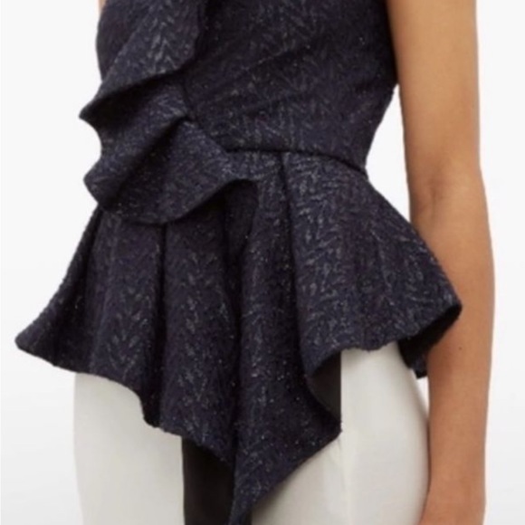 Self Portrait Metallic Coupe Top - Picture 3 of 8